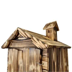 WĘDZARNIA DREWNIANA OGRODOWA DWUKOMOROWA HERBORG EH-010OP