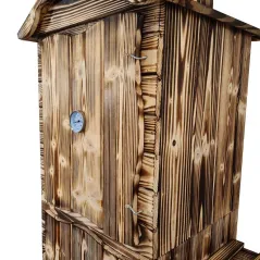 WĘDZARNIA DREWNIANA OGRODOWA DWUKOMOROWA HERBORG EH-010OP