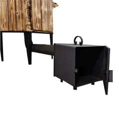 WĘDZARNIA DREWNIANA OGRODOWA DWUKOMOROWA HERBORG EH-010OP