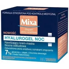 MIXA HYALUROGEL NAWILŻAJĄCY KREM-MASKA Z KWASEM HIALURONOWYM NA NOC 50 ML