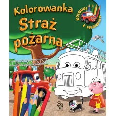 STRAŻ POŻARNA KOLOROWANKA SAMOCHODZIK FRANEK
