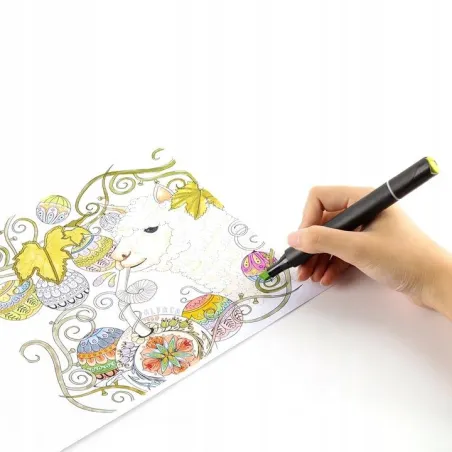 Dwustronne Markery Alkoholowe 120 Sztuk Zestaw Z Torbą I Podstawką