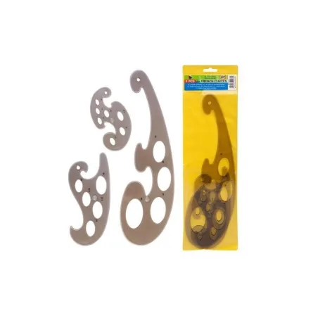 Krzywiki Kreślarskie 3 Sztuki Zestaw Do Rysunku Technicznego Starpak