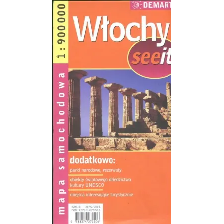 WŁOCHY MAPA SAMOCHODOWA 1 : 900 000 - Demart