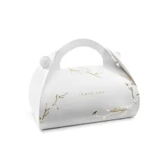 OZDOBNE PUDEŁKA NA CIASTO WESELNE 10 SZT. - PartyDeco