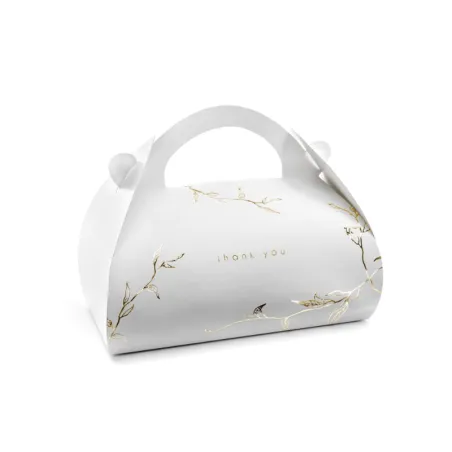 OZDOBNE PUDEŁKA NA CIASTO WESELNE 10 SZT. - PartyDeco