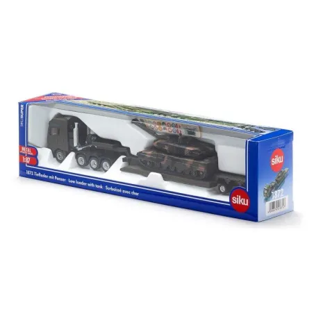 Ciężarówka Transportowa Z Czołgiem Zabawka Kolekcjonerska Siku 3+ Ciężarówka Transportowa Z Czołgiem Zabawka Kolekcjonerska Siku 3+