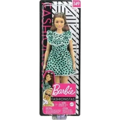 LALKA BARBIE TURKUSOWA SUKIENKA MATTEL 3+