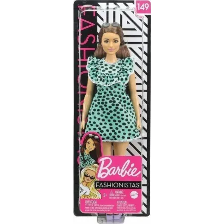 LALKA BARBIE TURKUSOWA SUKIENKA MATTEL 3+