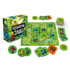 PRZEWROTNE ŻABKI RODZINNA GRA LOGICZNA 6+