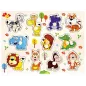 Edukacyjne Drewniane Puzzle Układanka Zwierzęta Dla Dzieci 3+