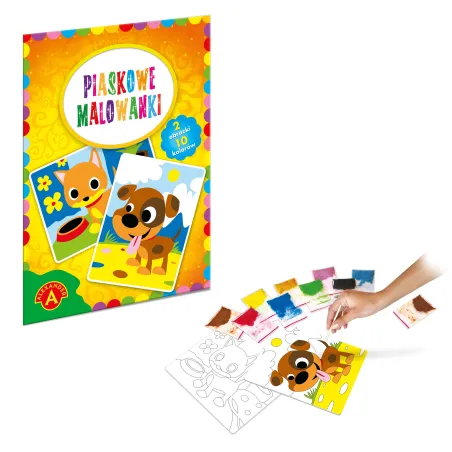 Malowanka Piaskowa Piesek Kotek 3+