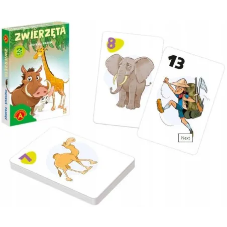 Karty Piotruś Zwierzęta Gra Karciana 4+