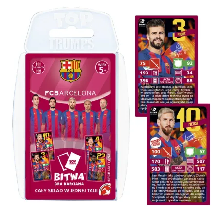 Winning Top Trumps Fc Barcelona Karty Do Gry 5+