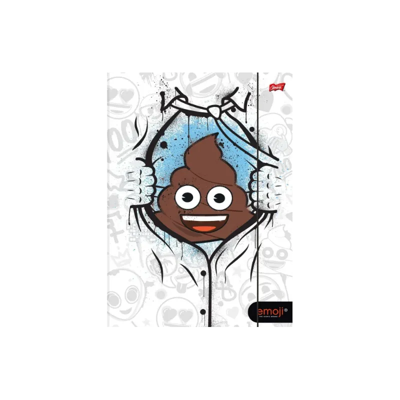 TECZKA Z GUMKĄ EMOJI A4 - Interdruk