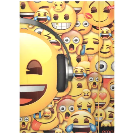 Teczka Z Gumką Emoji A4