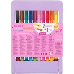 FLAMASTRY MAGICZNE TOP MODEL ZESTAW 10 DWUSTRONNYCH PISAKÓW DEPESCHE