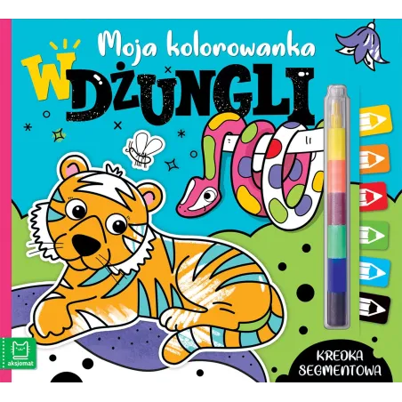 W Dżungli. Kolorowanka + Kredka Segmentowa