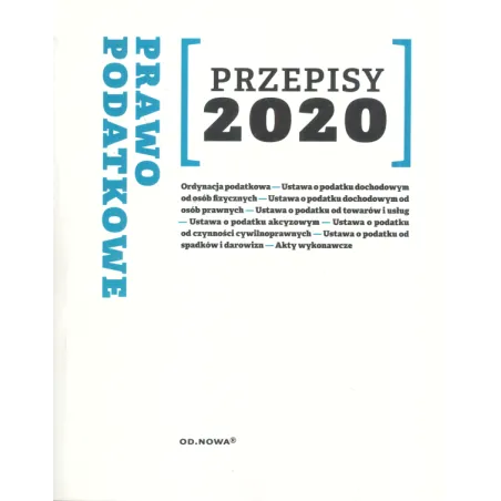 Prawo Podatkowe Przepisy 2020 Prawo Podatkowe Przepisy 2020
