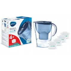 DZBANEK FILTRUJĄCY BRITA MARELLA XL MXPLUS NIEBIESKI + 4 FILTRY - Brita