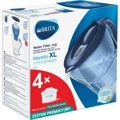 Dzbanek Filtrujący Brita Marella Xl Mxplus Niebieski + 4 Filtry