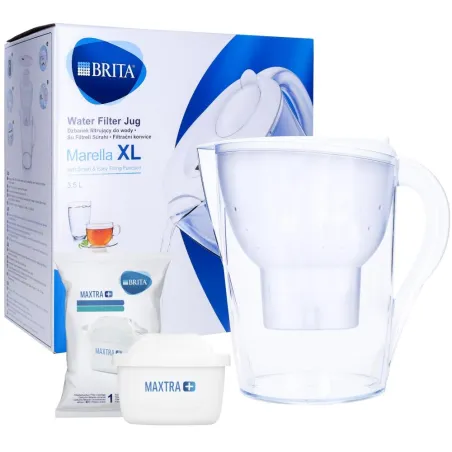 Dzbanek Filtrujący I Wkładem Brita Marella Xl 3.5L Biały Mx+ Pure Dzbanek Filtrujący I Wkładem Brita Marella Xl 3.5L Biały Mx+ Pure