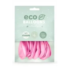 BALONY EKOLOGICZNE PASTELOWE RÓŻOWE 10 SZTUK