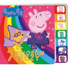 ŚWINKA PEPPA 7 KOLORÓW TĘCZY KSIĄŻKA Z REGISTRAMI - Media Service Zawada