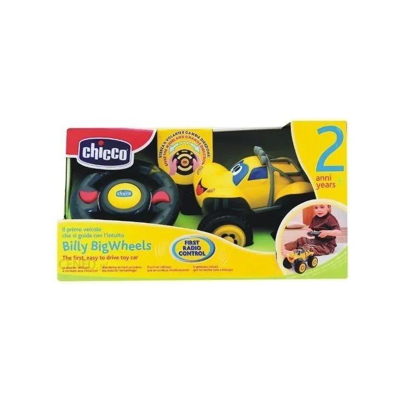 BILLY SAMOCHÓD ZDALNIE STEROWANY ŻÓŁTY CHICCO 2-6 LAT - Chicco