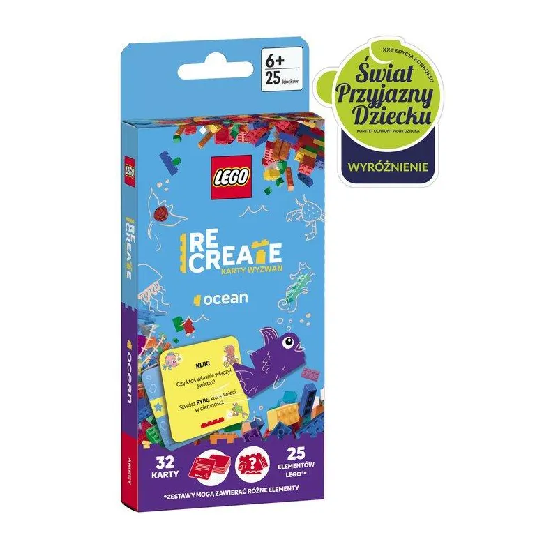 LEGO RECREATE. OCEAN. KARTY WYZWAŃ 6+