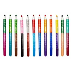 Flamastry Dwustronne 24 Kolory Astra 3+