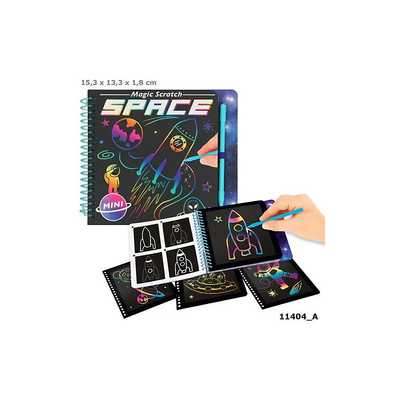 MINI MAGIC SCRATCH SPACE ZESTAW KREATYWNY DEPESCHE