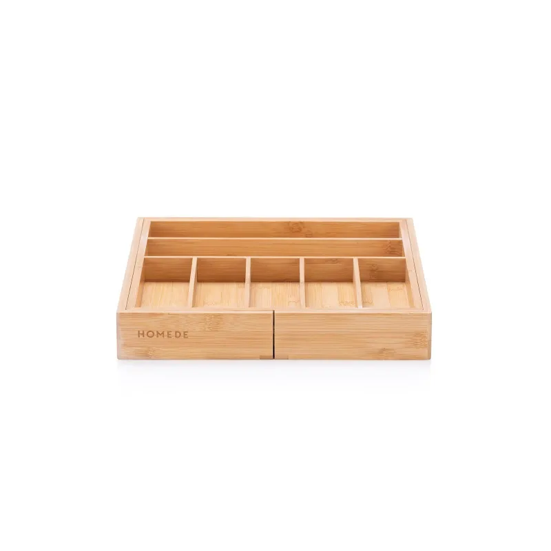 DREWNIANY ORGANIZER SZTUĆCÓW HOMEDE