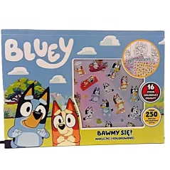 BLUEY BAWIMY SIĘ! NAKLEJKI WIELOKROTNEGO UŻYTKU I KOLOROWANKI