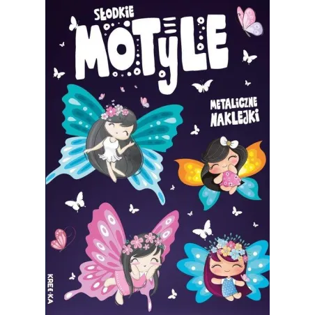 Słodkie Motyle. Kolorowanka Z Naklejkami