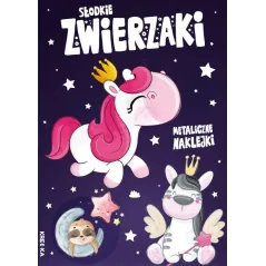 SŁODKIE ZWIERZAKI. KOLOROWANKA Z NAKLEJKAMI