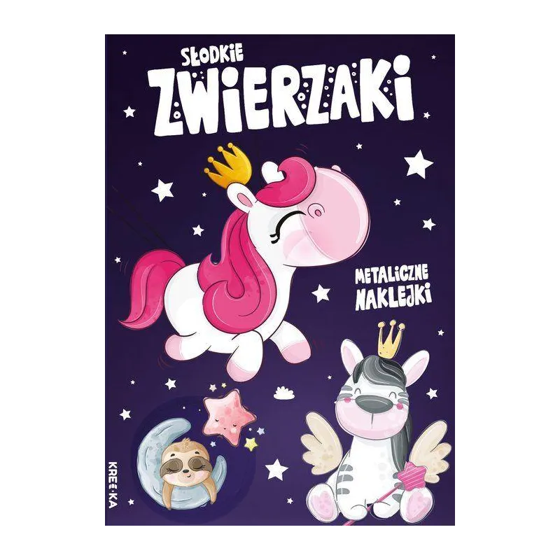 SŁODKIE ZWIERZAKI. KOLOROWANKA Z NAKLEJKAMI