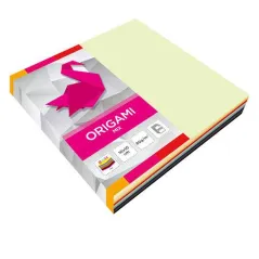 PAPIER DO TWORZENIA ORIGAMI KOLOROWY 100 ARKUSZY