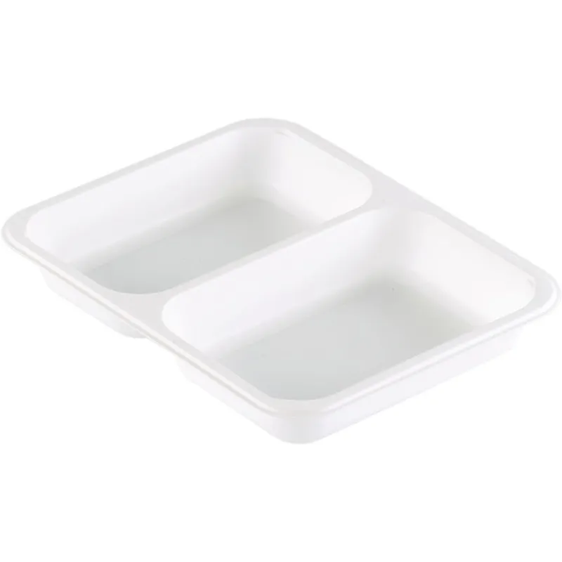 POJEMNIK ZGRZEWALNY CATERLINE 227X178X32 MM BIAŁY 2-KOMORY 216 SZTUK DUNI