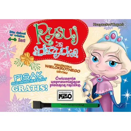 RYSUJ ZE ŚNIEŻYNKĄ 4-6 LAT ĆWICZENIA USPRAWNIAJĄCE ĆWICZĄCĄ RĄCZKĘ - NIKO