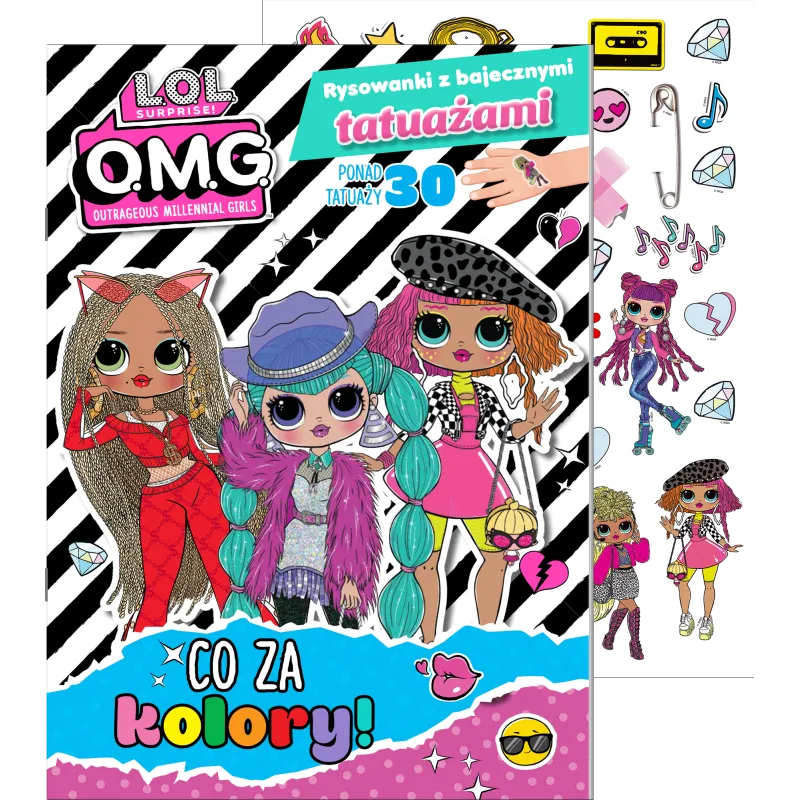 L.O.L. SURPRISE! CO ZA KOLORY! RYSOWANKI Z BAJECZNYMI TATUAŻAMI