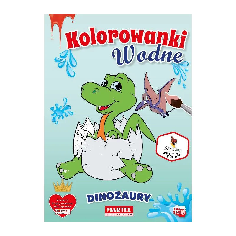 DINOZAURY KOLOROWANKA WODNA Hubert Włodarczyk - Martel