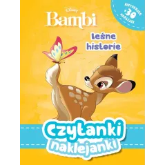 DISNEY BAMBI CZYTANKI NAKLEJANKI 3+ - Olesiejuk