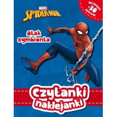 MARVEL SPIDER-MAN ATAK SYMBIONTA CZYTANKI NAKLEJANKI 3+ - Olesiejuk