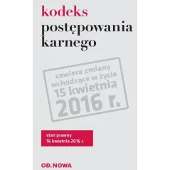 KODEKS POSTĘPOWANIA KARNEGO - od.nowa