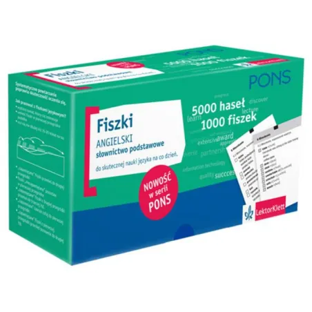 FISZKI ANGIELSKI SŁOWNICTWO PODSTAWOWE - Pons