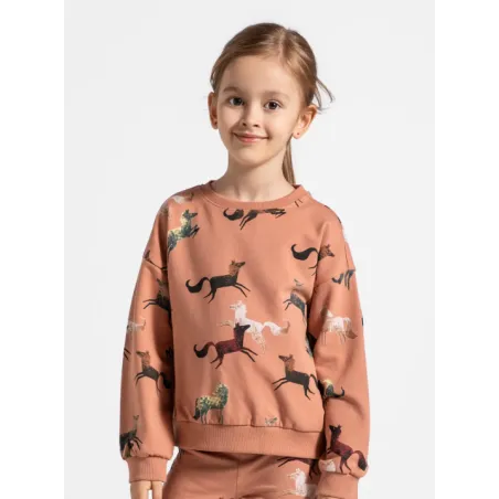 Bluza Dresowa Dziewczęca Różowa Z Nadrukiem Rozmiar 122Cm Coccodrillo