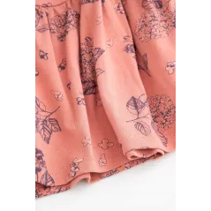 SUKIENKA DZIEWCZĘCA RÓŻOWA W KWIATKI ROZKLOSZOWANA 86CM COCCODRILLO