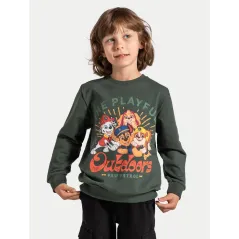 Bluza Dresowa Chłopięca Psi Patrol Zielona 104Cm Coccodrillo