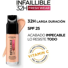 LOREAL PARIS INFAILLIBLE 32H FRESH WEAR PODKŁAD 200 WARM DORE SPF 25